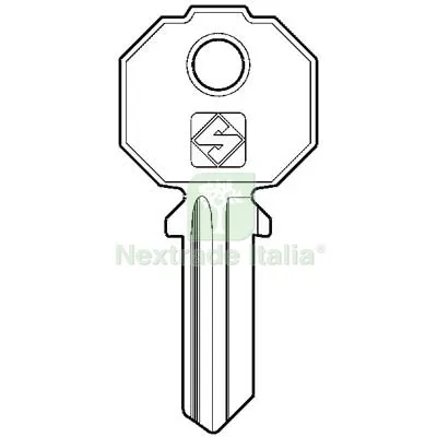 10PZ Chiave Piatta Prefer PF212 Silca Ottone Nichelato Mat Ottone — Serrature e cilindri — rif. FERX.VIR8598840