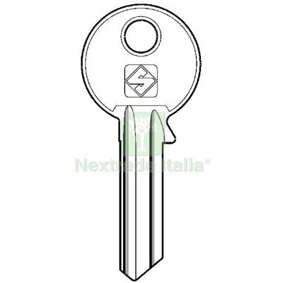 10PZ Chiave Piatta Viro VI8R Silca Ottone Nichelato Mat Ottone — Serrature e cilindri — rif. FERX.VIR8598848