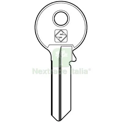 20PZ Chiave Piatta Viro VI080 Silca Ottone Nichelato Mat Ottone — Serrature e cilindri — rif. FERX.VIR8598854