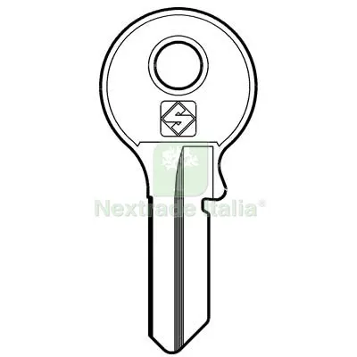 20PZ CHIAVE PIATTA VIRO VI084 SILCA OTTONE NICHELATO Mat Ottone — Serrature e cilindri — rif. FERX.VIR8598856