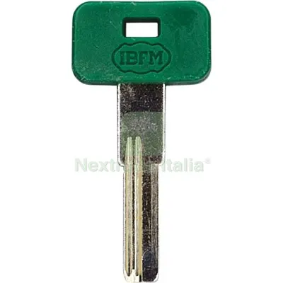 10PZ Chiave Punzonata Ibfm K-2304 Originale Ottone Nichelato Mat Ottone — Serrature e cilindri — rif. FERX.VIR8599007