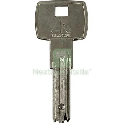 5PZ CHIAVE PUNZONATA CR IX6 ORIGINALE OTTONE NICHELATO Mat Ottone — Serrature e cilindri — rif. FERX.VIR8599021