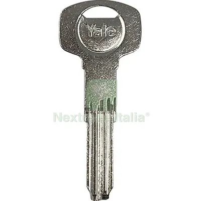 5PZ Chiave Punzonata Yale 016P106 Originale Ottone Nichelato Mat Ottone — Serrature e cilindri — rif. FERX.VIR8599035