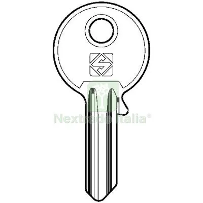 20PZ CHIAVE PIATTA UNIVERSALE UL061 SILCA OTTONE NICHELATO Mat Ottone — Serrature e cilindri — rif. FERX.VIR8599223