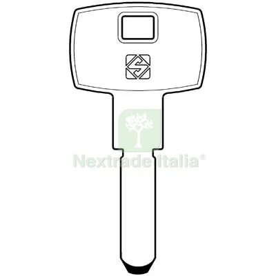 CHIAVE PUNZONATA KESO KE11 SILCA ALPACCA Mat Alpacca — Serrature e cilindri — rif. FERX.VIR8599225