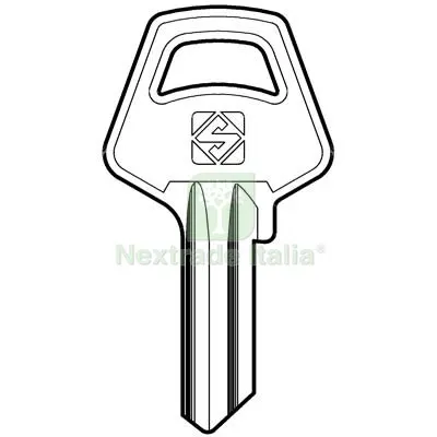 100PZ Chiave Piatta Meroni MER1 Silca Acciaio Nichelato Mat Acciaio — Serrature e cilindri — rif. FERX.VIR8599272