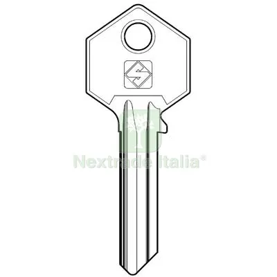 20PZ Chiave Piatta Yale YA31 Silca Acciaio Nichelato Mat Acciaio — Serrature e cilindri — rif. FERX.VIR8599296