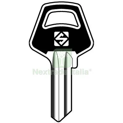 10PZ Chiave Piatta Meroni MER1SL Slim Silca Ottone Nichelato Mat Ottone — Serrature e cilindri — rif. FERX.VIR8599417
