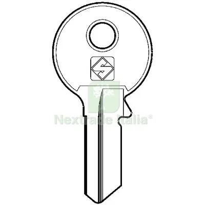10PZ Chiave Piatta Viro VI082SL Slim Silca Ottone Nichelato Mat Ottone — Serrature e cilindri — rif. FERX.VIR8599424