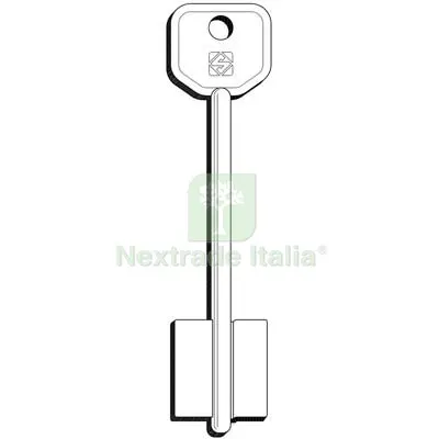 5PZ CHIAVE DOPPIA MAPPA ATRA 5AT7 SILCA OTTONE NICHELATO Mat Ottone — Chiavi grezze e duplicati — rif. FERX.VIR8599501