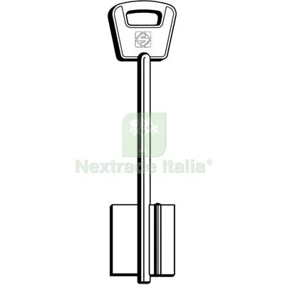 5PZ CHIAVE DOPPIA MAPPA BETA BEL SILCA OTTONE NICHELATO Mat Ottone — Chiavi grezze e duplicati — rif. FERX.VIR8599504