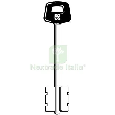 5PZ CHIAVE DOPPIA MAPPA CISA 5CS12P SILCA OTTONE NICHELATO Mat Ottone — Chiavi grezze e duplicati — rif. FERX.VIR8599508
