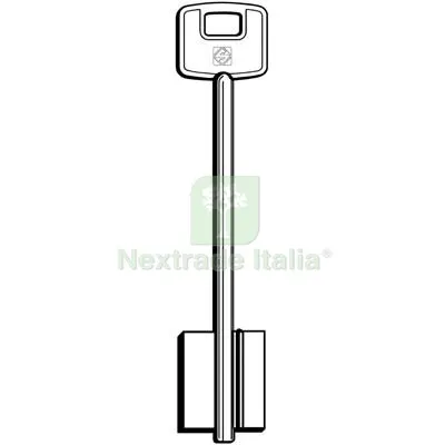 5PZ Chiave Doppia Mappa Cisa CSL Silca Ottone Nichelato Mat Ottone — Chiavi grezze e duplicati — rif. FERX.VIR8599524