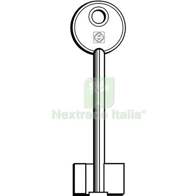 5PZ Chiave Doppia Mappa IDM 5ID9F Silca Ottone Nichelato Mat Ottone — Chiavi grezze e duplicati — rif. FERX.VIR8599547