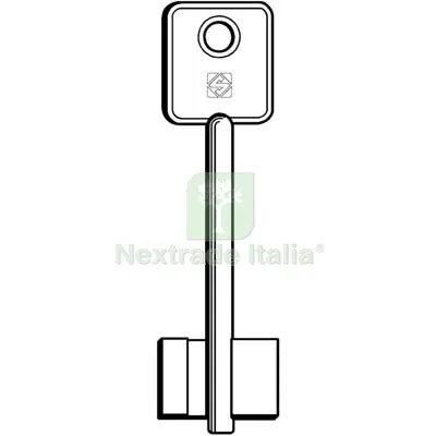 5PZ CHIAVE DOPPIA MAPPA IDM 5ID3 SILCA OTTONE NICHELATO Mat Ottone — Chiavi grezze e duplicati — rif. FERX.VIR8599548
