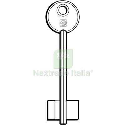 5PZ CHIAVE DOPPIA MAPPA IDM SILCA OTTONE NICHELATO Mat Ottone — Chiavi grezze e duplicati — rif. FERX.VIR8599551