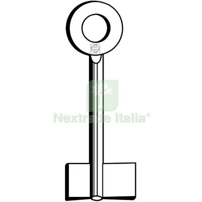 2PZ Chiave Doppia Mappa Parma 8385PA Silca Ottone Nichelato Mat Ottone — Chiavi grezze e duplicati — rif. FERX.VIR8599552