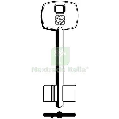 5PZ CHIAVE DOPPIA MAPPA DOMUS 5DS1 SILCA OTTONE NICHELATO Mat Ottone — Chiavi grezze e duplicati — rif. FERX.VIR8599573