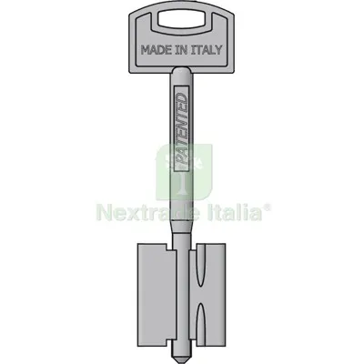 10PZ Chiave Doppia Mappa Securemme Original Securmap 24 MOD 5 95/50/24 MM 20,5 Ottone Nichelato — Chiavi grezze e duplicati — rif. FERX.VIR8599625