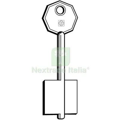 5PZ Chiave Doppia Mappa Mottura MTM Silca Ottone Nichelato Mat Ottone — Chiavi grezze e duplicati — rif. FERX.VIR8599634