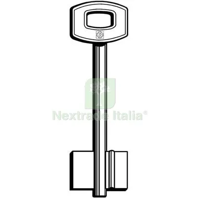 5PZ Chiave Doppia Mappa Sibi SAB SM Silca Ottone Nichelato Mat Ottone — Chiavi grezze e duplicati — rif. FERX.VIR8599711