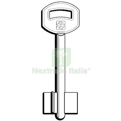 5PZ CHIAVE DOPPIA MAPPA CIPIERRE 5CPR3 SILCA OTTONE NICHELATO Mat Ottone — Chiavi grezze e duplicati — rif. FERX.VIR8599726