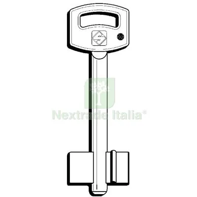 5PZ CHIAVE DOPPIA MAPPA SAB 5SAB2 SILCA OTTONE NICHELATO Mat Ottone — Chiavi grezze e duplicati — rif. FERX.VIR8599733