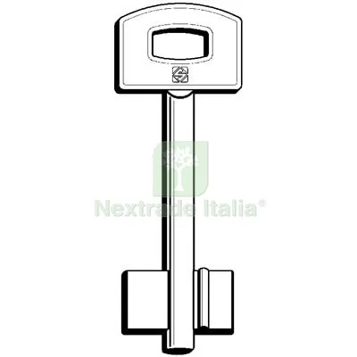 5PZ Chiave Doppia Mappa Securemme 5SCM10 Silca Ottone Nichelato Mat Ottone — Chiavi grezze e duplicati — rif. FERX.VIR8599735