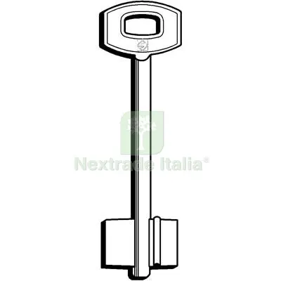 5PZ Chiave Doppia Mappa Securemme 5SCM4 Silca Ottone Nichelato Mat Ottone — Chiavi grezze e duplicati — rif. FERX.VIR8599737