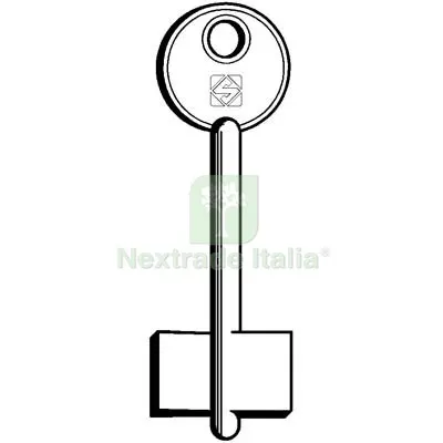 5PZ Chiave Doppia Mappa Cerutti CC Silca Ottone Nichelato Mat Ottone — Chiavi grezze e duplicati — rif. FERX.VIR8599738