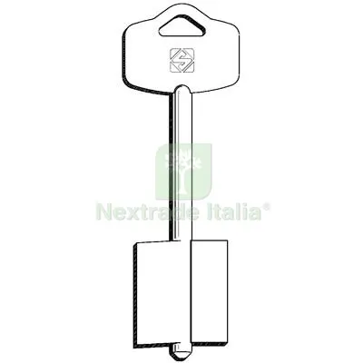 5PZ Chiave Doppia Mappa Esety 5EY20 Silca Ottone Nichelato Mat Ottone — Chiavi grezze e duplicati — rif. FERX.VIR8599743
