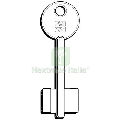 5PZ Chiave Doppia Mappa IDM Fasem Viro 5ID13 Silca Ottone Nichelato Mat Ottone — Chiavi grezze e duplicati — rif. FERX.VIR8599749