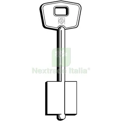 5PZ Chiave Doppia Mappa Mottura 5MT14 Silca Ottone Nichelato Mat Ottone — Chiavi grezze e duplicati — rif. FERX.VIR8599753