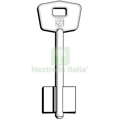 5PZ Chiave Doppia Mappa Mottura 5MT7 Silca Ottone Nichelato Mat Ottone — Chiavi grezze e duplicati — rif. FERX.VIR8599754