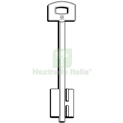 5PZ CHIAVE DOPPIA MAPPA SECUREMME 5SCM12 SILCA OTTONE NICHELATO Mat Ottone — Chiavi grezze e duplicati — rif. FERX.VIR8599755