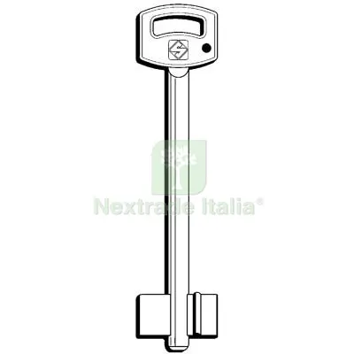 5PZ CHIAVE DOPPIA MAPPA SAB 5SAB4 SILCA OTTONE NICHELATO Mat Ottone — Chiavi grezze e duplicati — rif. FERX.VIR8599767
