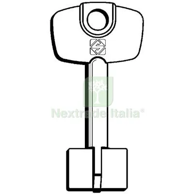5PZ CHIAVE A POMPA CERUTTI 5C15 SILCA OTTONE NICHELATO Mat Ottone — Chiavi grezze e duplicati — rif. FERX.VIR8599814