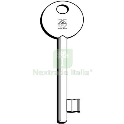 5PZ Chiave Patent 6EK1 Silca Ottone Nichelato Mat Ottone — Chiavi e ricambi auto — rif. FERX.VIR8599880