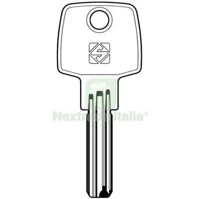 5PZ CHIAVE PUNZONATA CISA CS48 SILCA OTTONE NICHELATO Mat Ottone — Serrature e cilindri — rif. FERX.VIR8599930