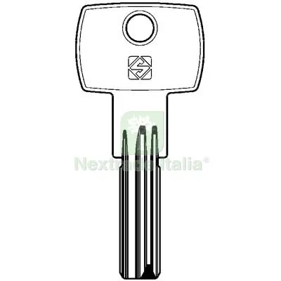 5PZ Chiave Punzonata Viro Euro Pro VI19 Silca Ottone Nichelato Mat Ottone — Serrature e cilindri — rif. FERX.VIR8599978