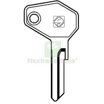 5PZ Chiave Auto Zadi Cagiva ZD7 Silca Acciaio Nichelato Mat Acciaio — Chiavi e ricambi auto — rif. FERX.VIR8600002