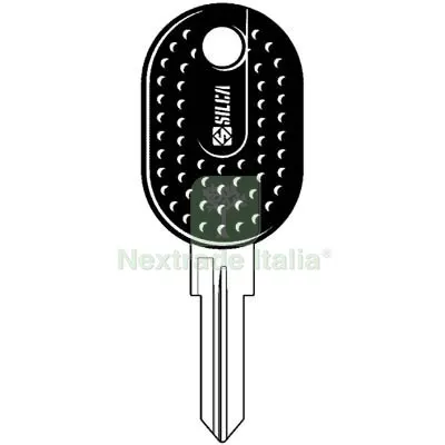 5PZ Chiave Auto Sispa SSA4RP Silca Tappo Benzina Acciaio Nichelato Mat Acciaio — Chiavi e ricambi auto — rif. FERX.VIR8600005