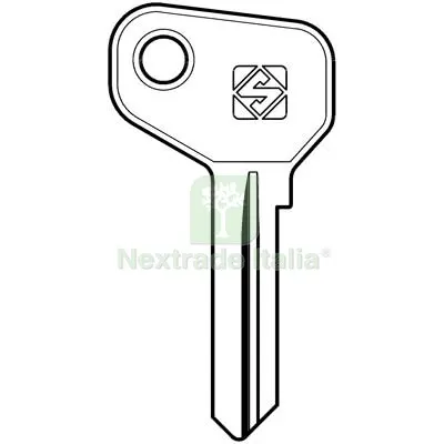 10PZ Chiave Auto Safe Giobert AF7C Silca Acciaio Nichelato Mat Acciaio — Chiavi e ricambi auto — rif. FERX.VIR8600044