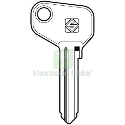 10PZ Chiave Auto Alfa Romeo Autobianchi FAB2 Silca Acciaio Nichelato Mat Acciaio — Chiavi e ricambi auto — rif. FERX.VIR8600059