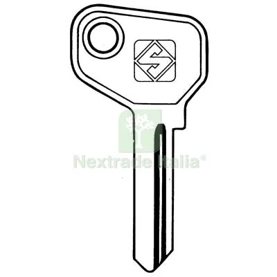 5PZ Chiave Auto Fiat Iveco ML1 Silca Acciaio Nichelato Mat Acciaio — Chiavi e ricambi auto — rif. FERX.VIR8600073