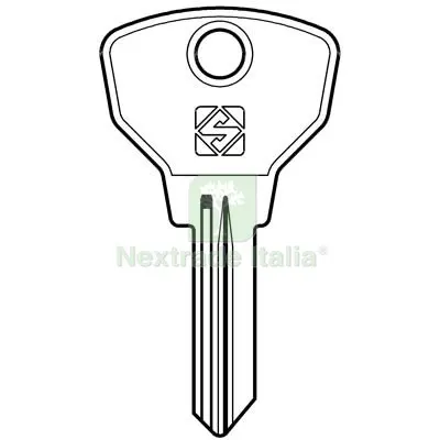 5PZ Chiave Auto Fiat SIP10 Silca Acciaio Nichelato Mat Acciaio — Chiavi e ricambi auto — rif. FERX.VIR8600079