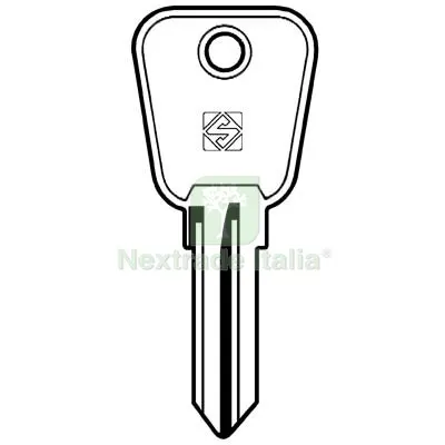 10PZ Chiave Auto Ford Innocenti Rover UNI8 Silca Acciaio Nichelato Mat Acciaio — Chiavi e ricambi auto — rif. FERX.VIR8600084