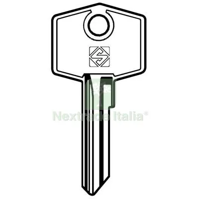 5PZ Chiave Auto Ford Innocenti Rover UNI11A Silca Acciaio Nichelato Mat Acciaio — Chiavi e ricambi auto — rif. FERX.VIR8600085