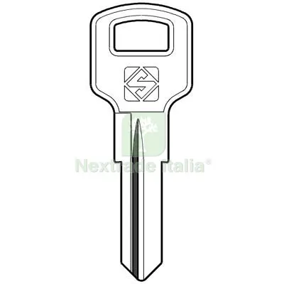 5PZ Chiave Auto Zadi ZD13R Silca Acciaio Nichelato Mat Acciaio — Chiavi e ricambi auto — rif. FERX.VIR8600090