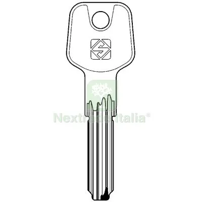 5PZ Chiave Punzonata Basi Titan BAI26 Silca Ottone Nichelato Mat Ottone — Serrature e cilindri — rif. FERX.VIR8600198